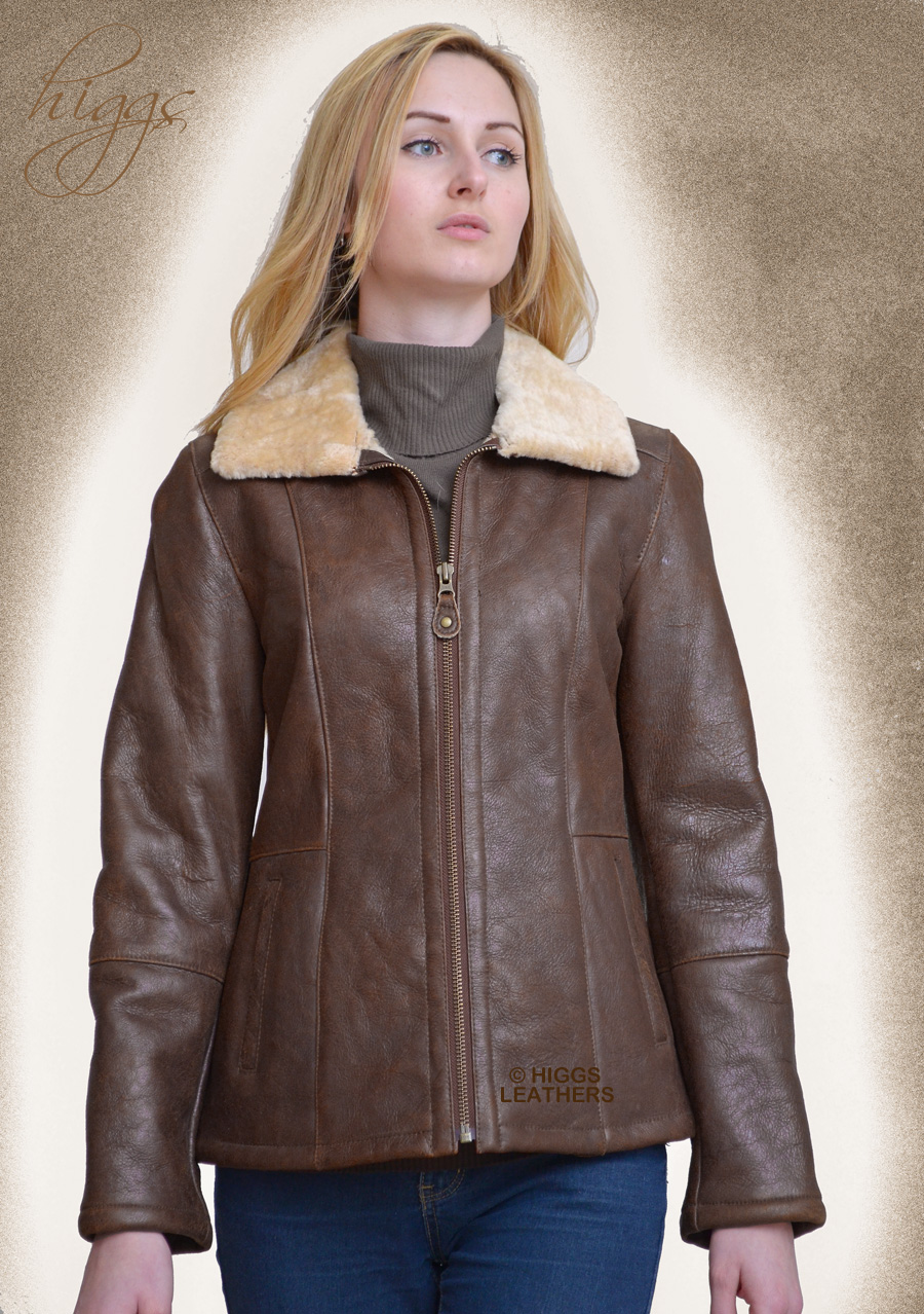 Higgs Leathers | Buy SAVE £120 LAST FEW Holly (ladies Nappa Shearling ...